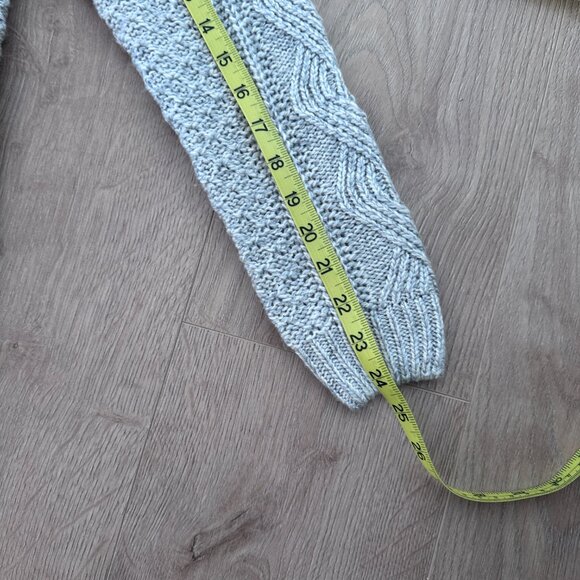 Women’s Cable Knit Cardigan sz M - Gray - Picture 10 of 13